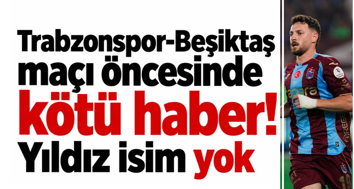 Trabzonspor'da o isim derbide yok!