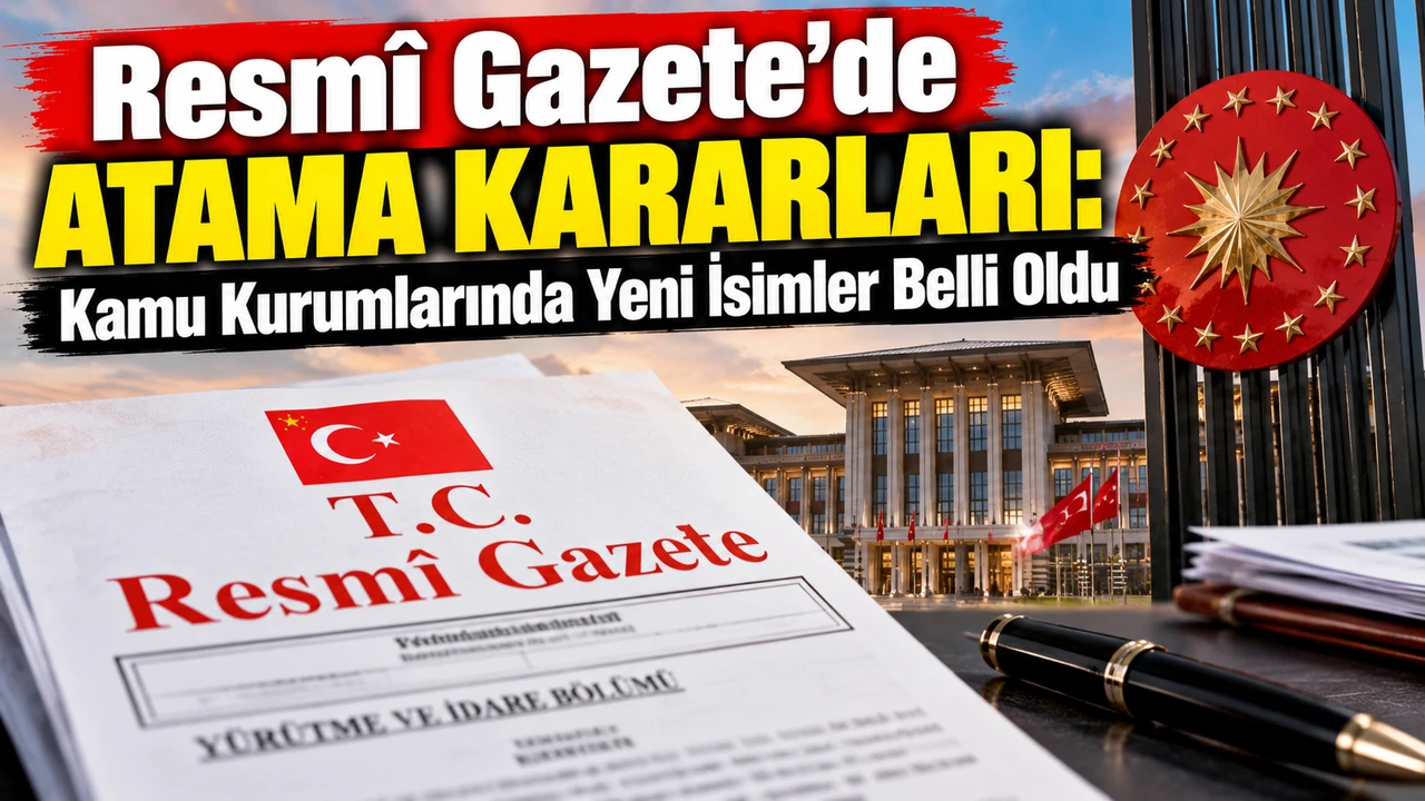 Bakanlıklar ve kamu kurumlarına yeni atamalar...