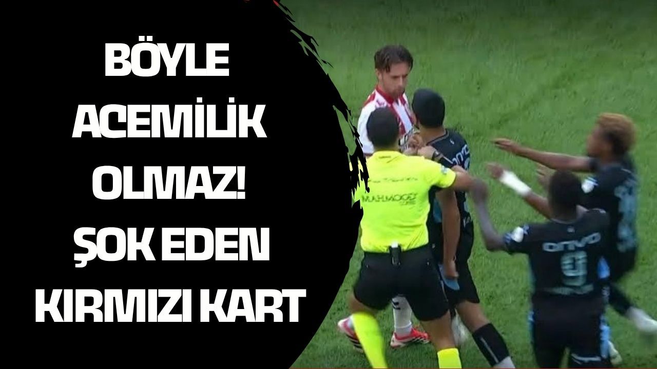 Böyle acemilik olmaz! Şok eden kırmızı kart