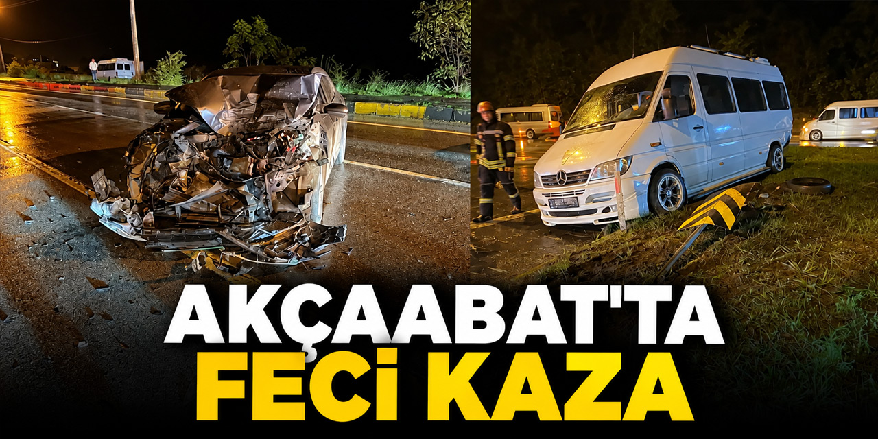 Akçaabat'ta Feci Kaza!